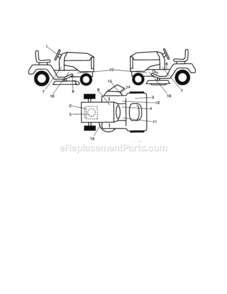 Page F Diagram and Parts List for 917254060  Craftsman Lawn Tractor