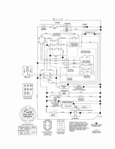Page K Diagram and Parts List for 917254061  Craftsman Lawn Tractor
