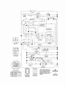 Page K Diagram and Parts List for 917254064  Craftsman Lawn Tractor