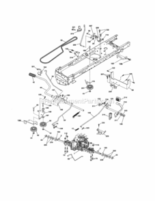 Page C Diagram and Parts List for 917254064  Craftsman Lawn Tractor