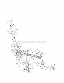 Page E Diagram and Parts List for 917254064  Craftsman Lawn Tractor