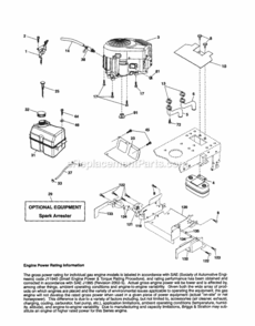 Page D Diagram and Parts List for 917254090  Craftsman Lawn Tractor