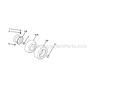 Page G Diagram and Parts List for 917254090  Craftsman Lawn Tractor