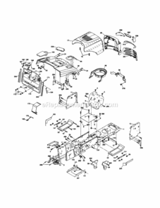 Page B Diagram and Parts List for 917254091  Craftsman Lawn Tractor