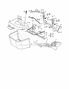 Page K Diagram and Parts List for 917254110  Craftsman Lawn Tractor