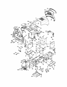 Page B Diagram and Parts List for 917254110  Craftsman Lawn Tractor
