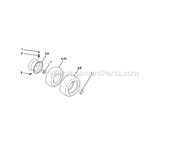 Page H Diagram and Parts List for 917254120  Craftsman Lawn Tractor