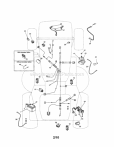 Page A Diagram and Parts List for 917254121  Craftsman Lawn Tractor