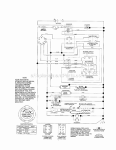 Page K Diagram and Parts List for 917254130  Craftsman Lawn Tractor