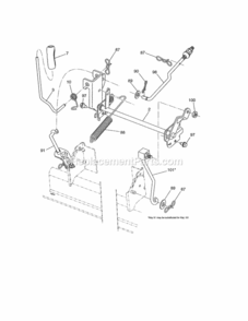 Page J Diagram and Parts List for 917254131  Craftsman Lawn Tractor