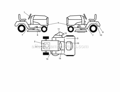 Page F Diagram and Parts List for 917254131  Craftsman Lawn Tractor