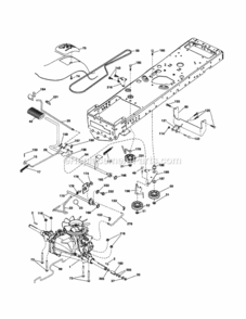 Page C Diagram and Parts List for 917254140  Craftsman Lawn Tractor