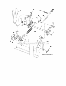 Page H Diagram and Parts List for 917254140  Craftsman Lawn Tractor