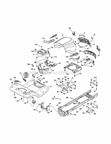 Page B Diagram and Parts List for 917254141  Craftsman Lawn Tractor