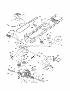 Page C Diagram and Parts List for 917254142  Craftsman Lawn Tractor