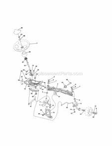 Page D Diagram and Parts List for 917254142  Craftsman Lawn Tractor