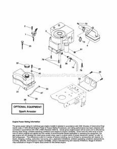 Page D Diagram and Parts List for 917254160  Craftsman Lawn Tractor