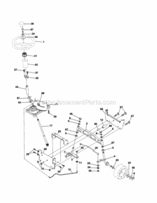Page E Diagram and Parts List for 917254160  Craftsman Lawn Tractor