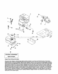Page D Diagram and Parts List for 917254161  Craftsman Lawn Tractor