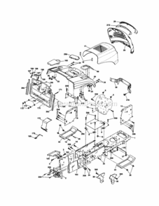 Page B Diagram and Parts List for 917254180  Craftsman Lawn Tractor