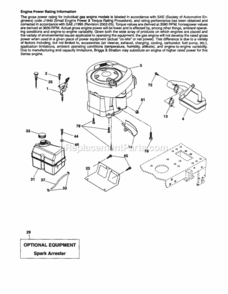 Page D Diagram and Parts List for 917254181  Craftsman Lawn Tractor