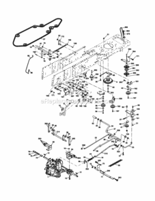 Page C Diagram and Parts List for 917254182  Craftsman Lawn Tractor