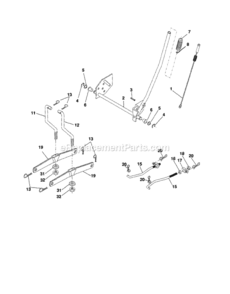 Page J Diagram and Parts List for 917254200  Craftsman Lawn Tractor