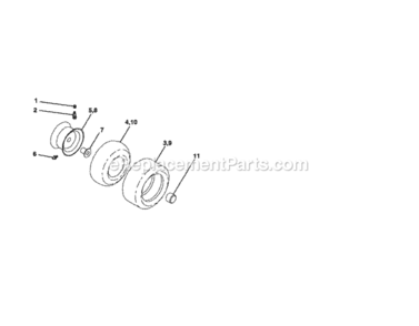 Page G Diagram and Parts List for 917254210  Craftsman Lawn Tractor