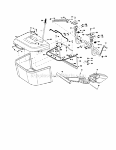 Page K Diagram and Parts List for 917254211  Craftsman Lawn Tractor