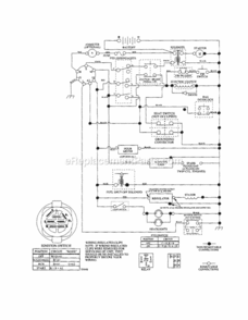 Page L Diagram and Parts List for 917254211  Craftsman Lawn Tractor