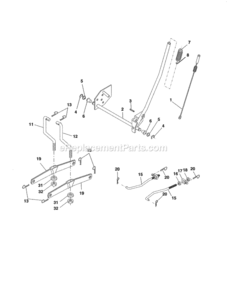 Page J Diagram and Parts List for 917254212  Craftsman Lawn Tractor