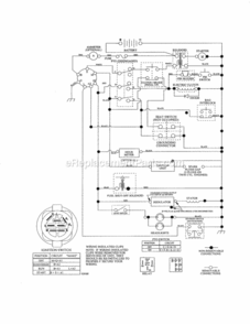 Page L Diagram and Parts List for 917254212  Craftsman Lawn Tractor