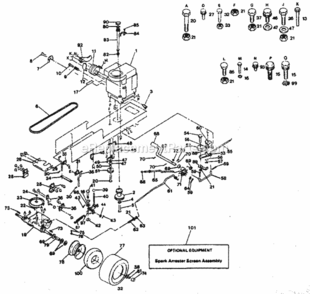 Page C Diagram and Parts List for 917254231  Craftsman Lawn Tractor