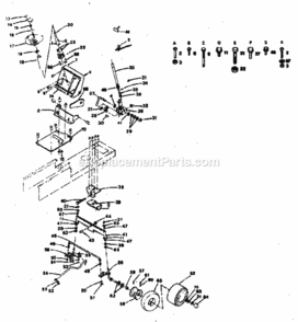 Page D Diagram and Parts List for 917254232  Craftsman Lawn Tractor