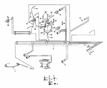 Part Location Diagram of 109496X Craftsman Manual