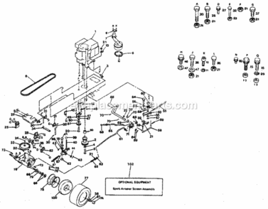 Part Location Diagram of 120358X Craftsman Engine