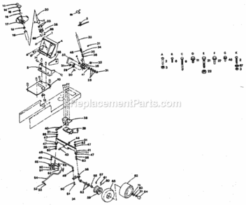 Page D Diagram and Parts List for 917254242  Craftsman Lawn Tractor