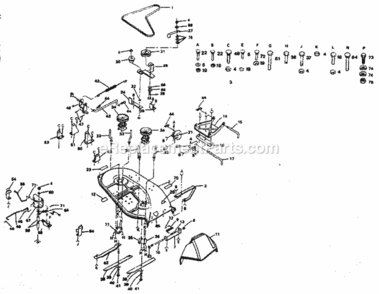 Page F Diagram and Parts List for 917254242  Craftsman Lawn Tractor