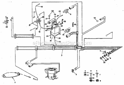 Page A Diagram and Parts List for 917254243  Craftsman Lawn Tractor