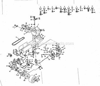 Page C Diagram and Parts List for 917254271  Craftsman Lawn Tractor