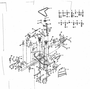 Page F Diagram and Parts List for 917254271  Craftsman Lawn Tractor