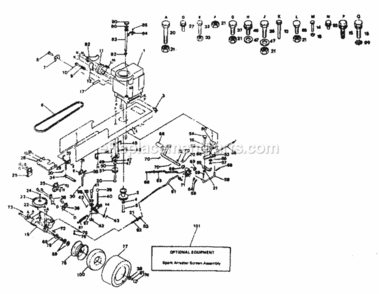 Page C Diagram and Parts List for 917254274  Craftsman Lawn Tractor