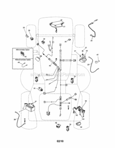 Page A Diagram and Parts List for 917254290  Craftsman Lawn Tractor