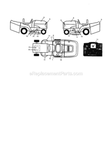 Part Location Diagram of 177109 Craftsman Dash Decal