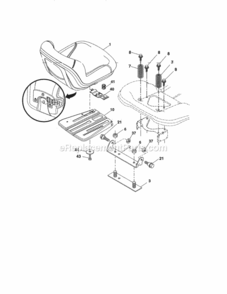 Page L Diagram and Parts List for 917254310  Craftsman Lawn Tractor