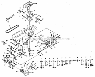 Page C Diagram and Parts List for 917254310  Craftsman Lawn Tractor