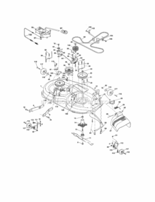 Page M Diagram and Parts List for 917254311  Craftsman Lawn Tractor