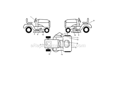 Page O Diagram and Parts List for 917254311  Craftsman Lawn Tractor