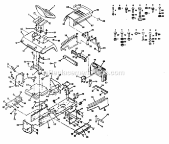 Page B Diagram and Parts List for 917254312  Craftsman Lawn Tractor