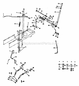 Page E Diagram and Parts List for 917254312  Craftsman Lawn Tractor
